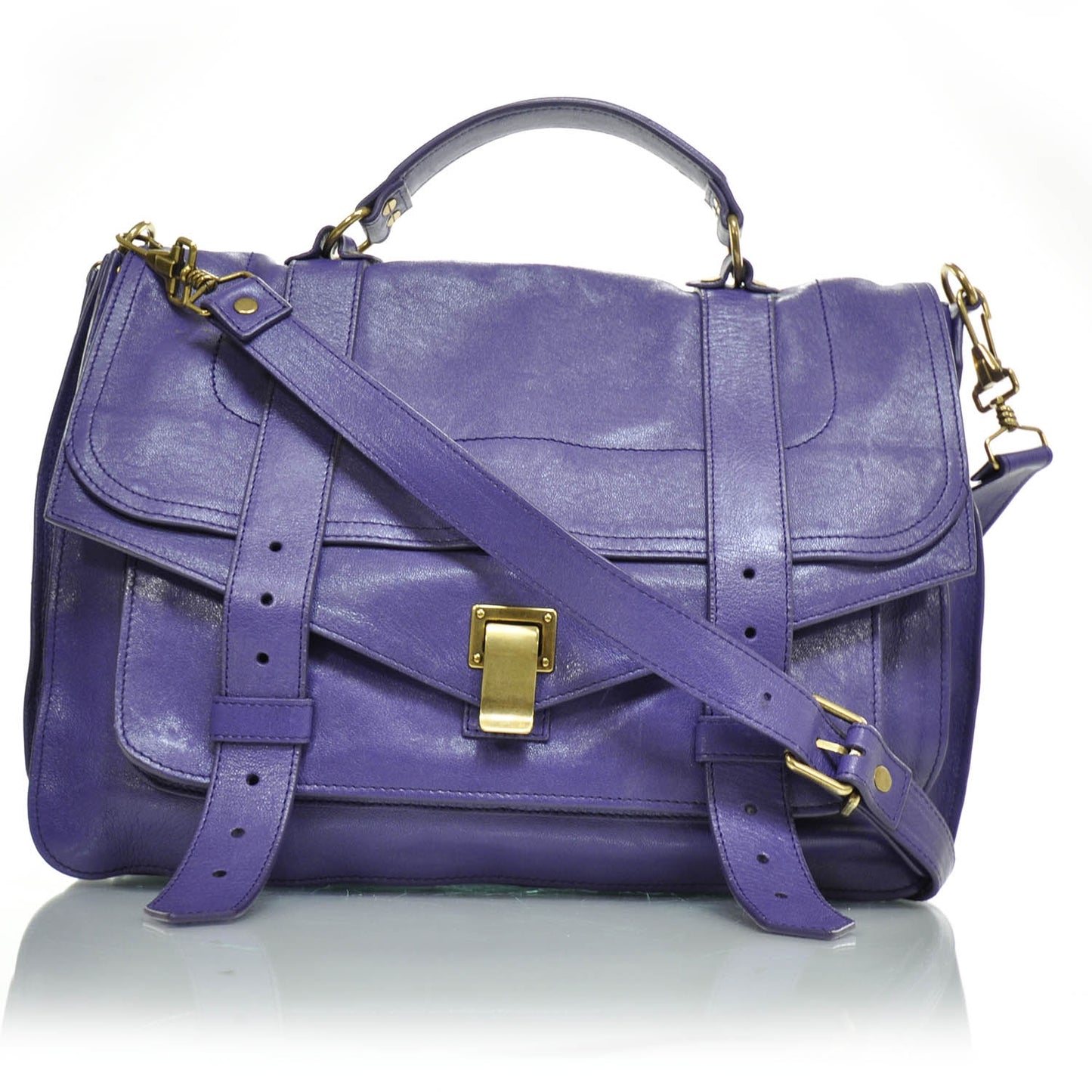 Lambskin PS1 Large Satchel Violet