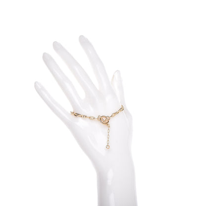 Hermes 18K Yellow Gold Diamond Chaine d'Ancre Enchainee Bracelet XS 2 of 4