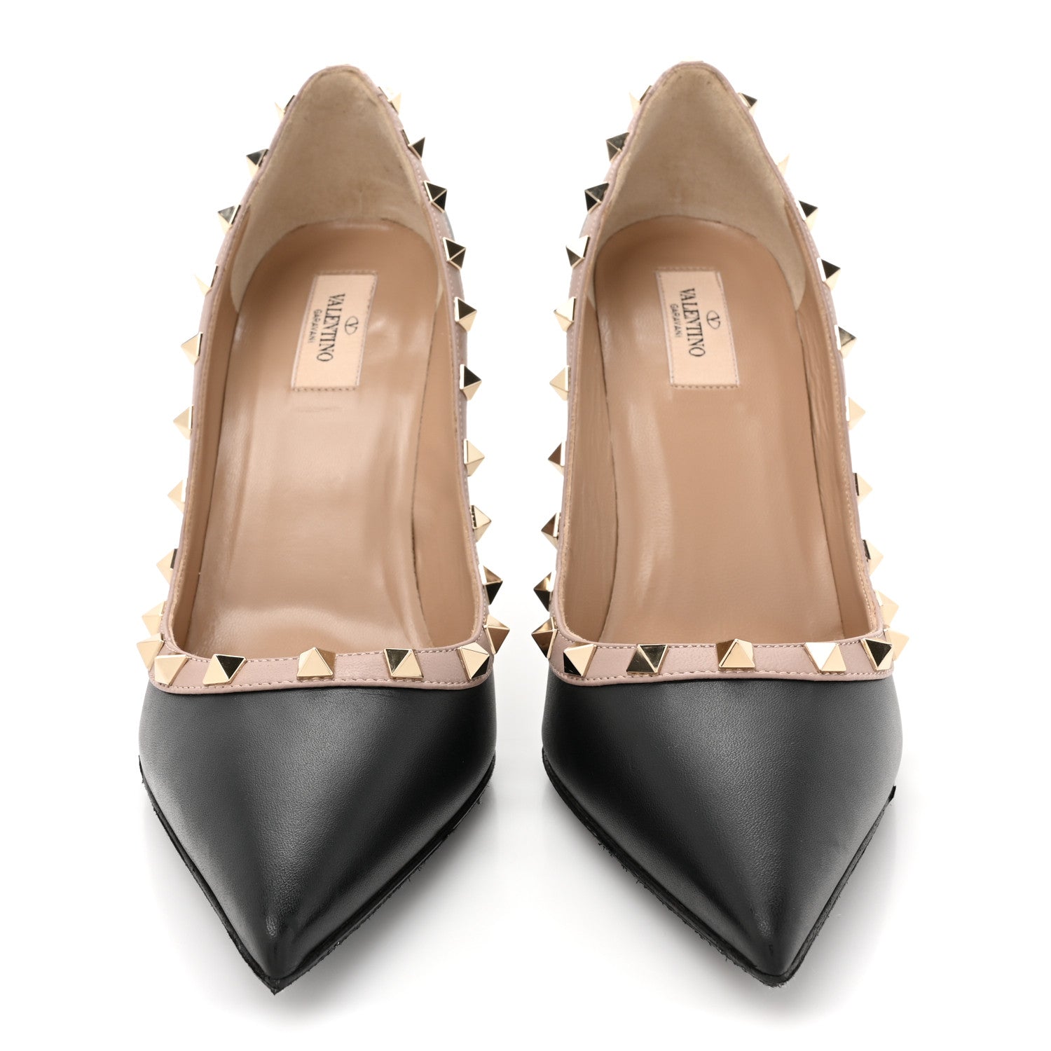 Valentino Garavani Nappa Rockstud 100mm Pumps 41.5 Black Poudre 2 of 16