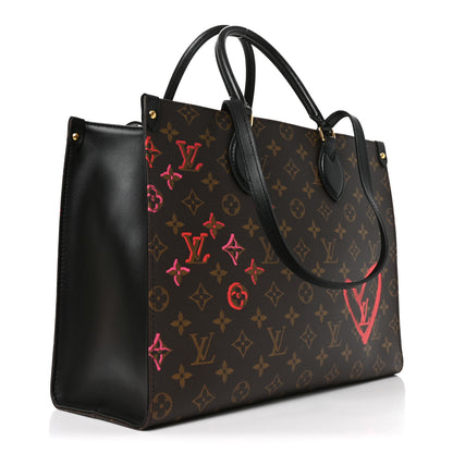 Louis Vuitton Monogram Fall In Love Onthego MM 3 of 9