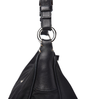 Prada Tessuto Nylon Vitello Shoulder Bag Black 12 of 15