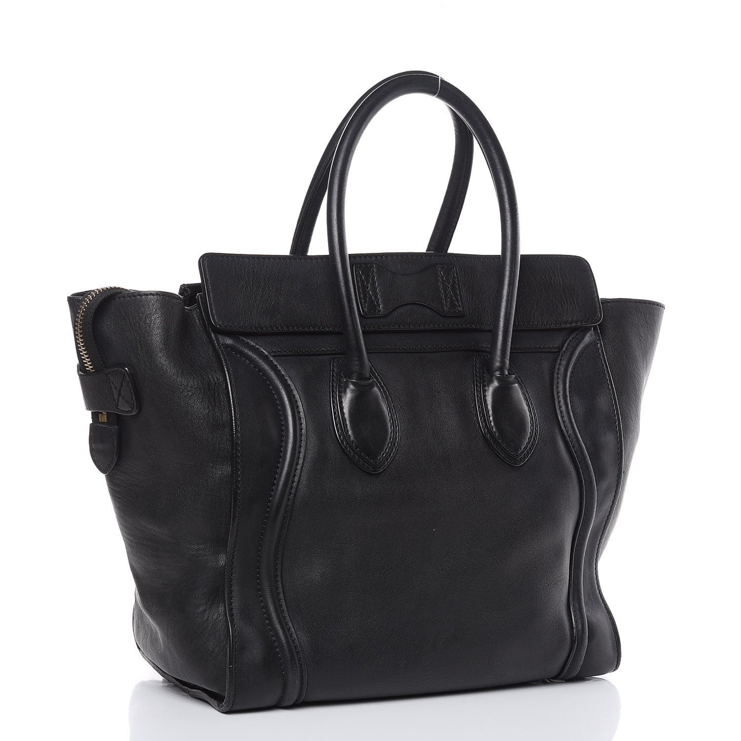 Smooth Calfskin Mini Luggage Black