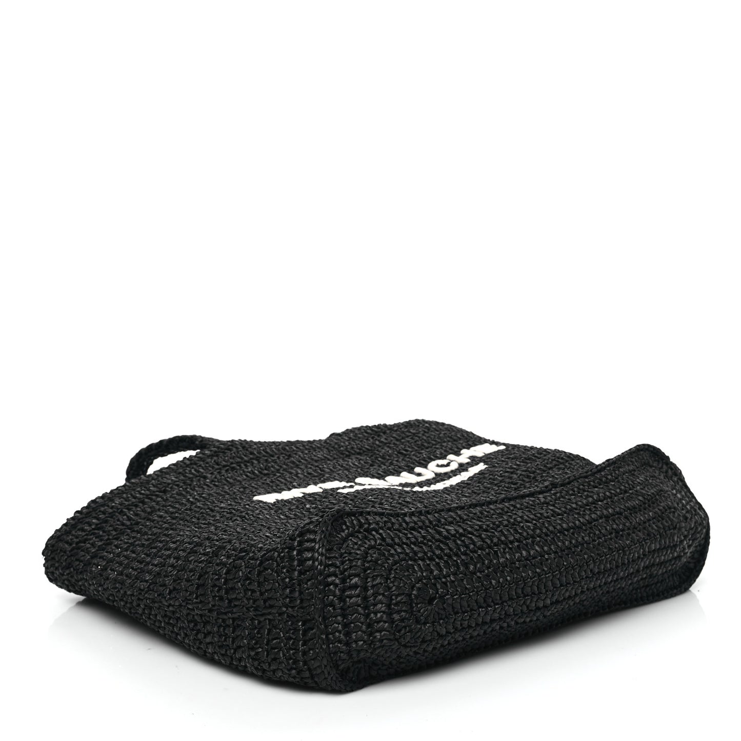 Raffia Rive Gauche Tote Black