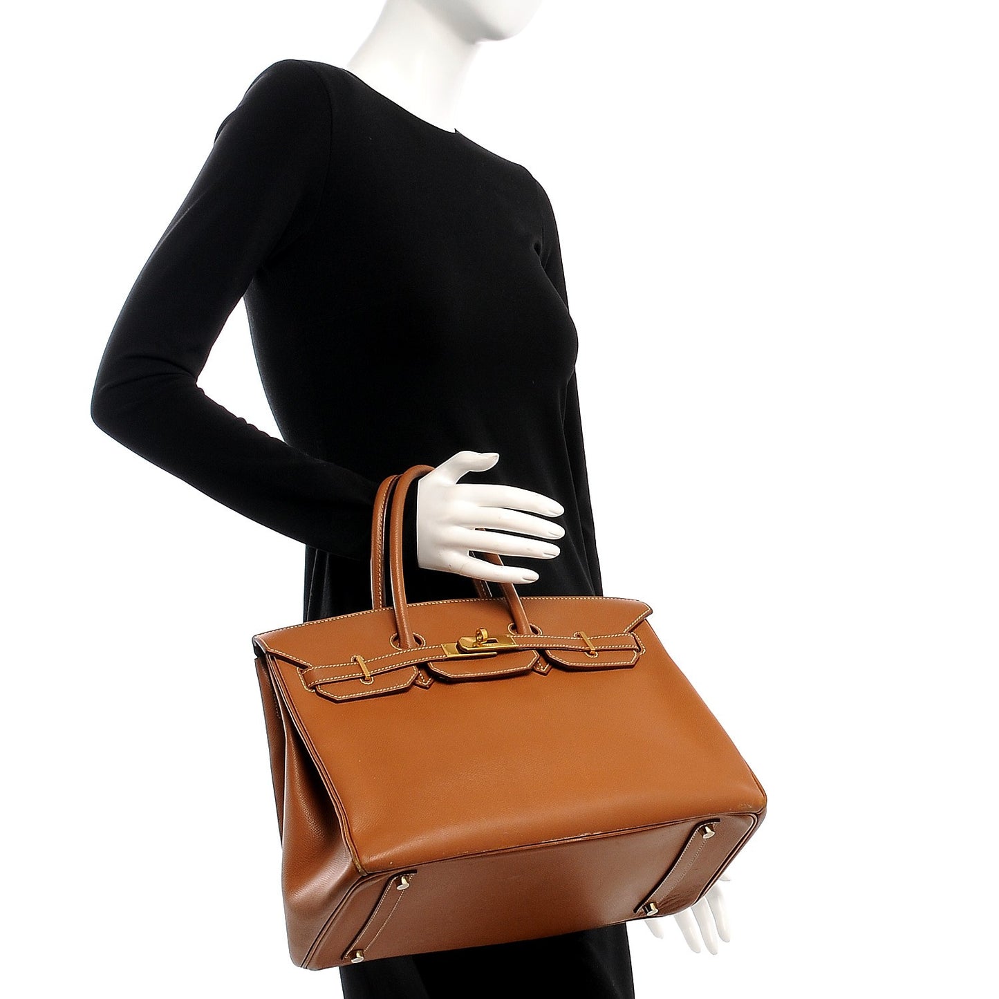 Epsom Birkin 35 Gold