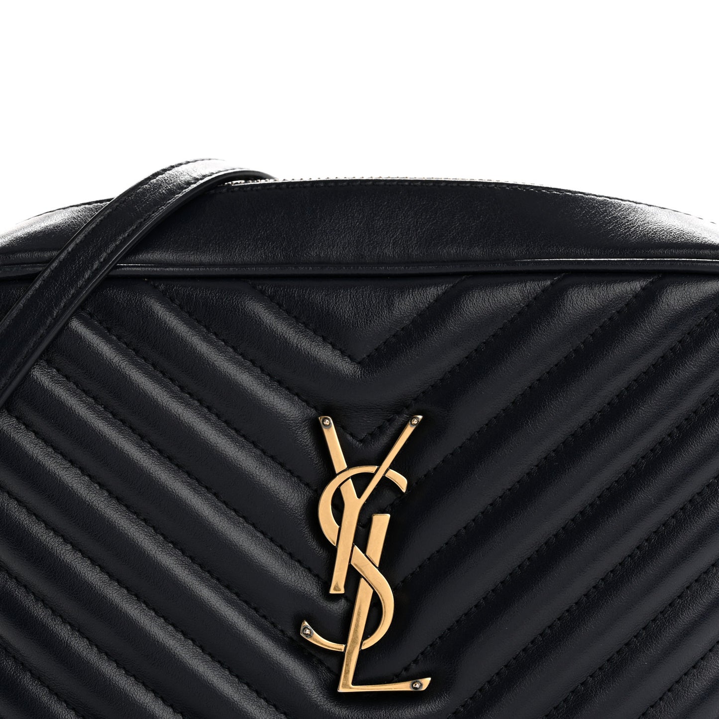 Calfskin Matelasse Monogram Lou Camera Bag Navy