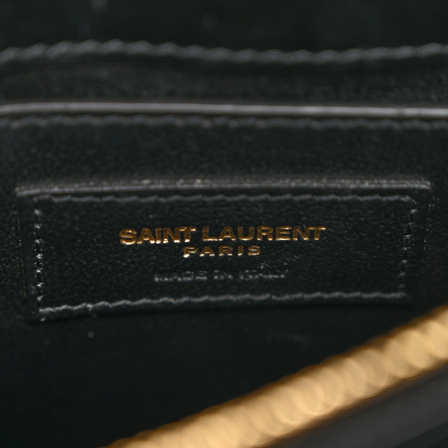 Saint Laurent Calfskin Y Quilted Monogram Small Loulou Chain Satchel Black 7 of 11