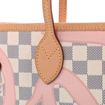 Louis Vuitton Damier Azur Tahitienne Neverfull MM 13 of 14