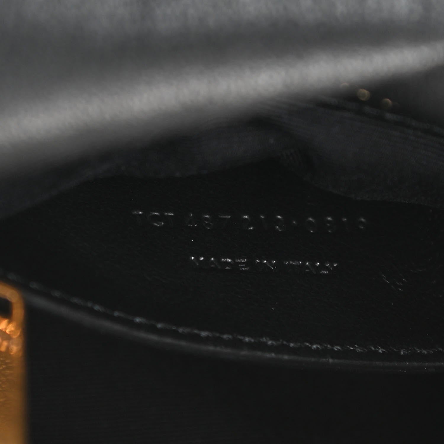Saint Laurent Sheepskin Matelasse Chevron Monogram Medium College Bag Black 7 of 14