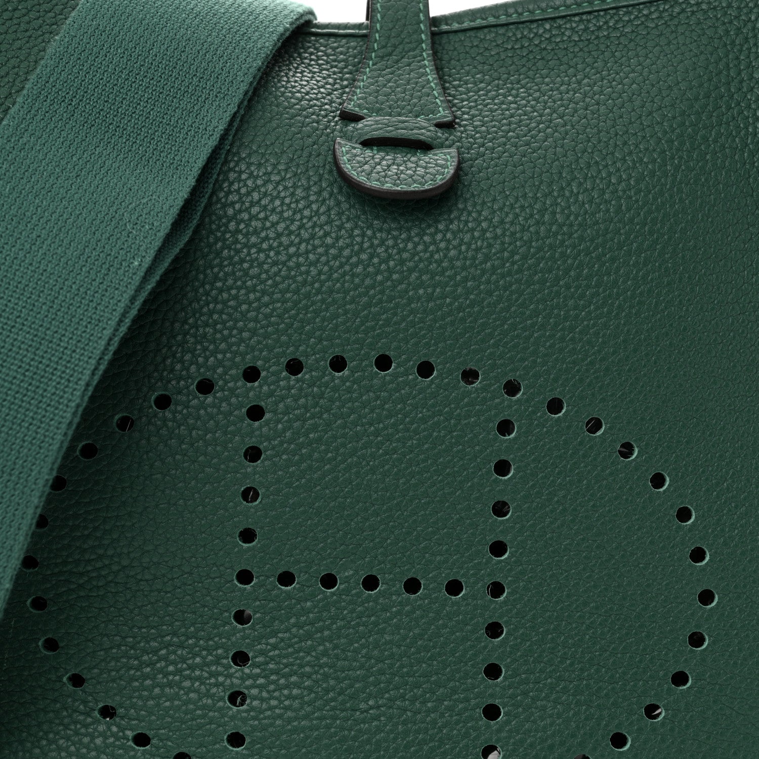 Hermes Taurillon Clemence EVELYNE III PM Malachite 8 of 10