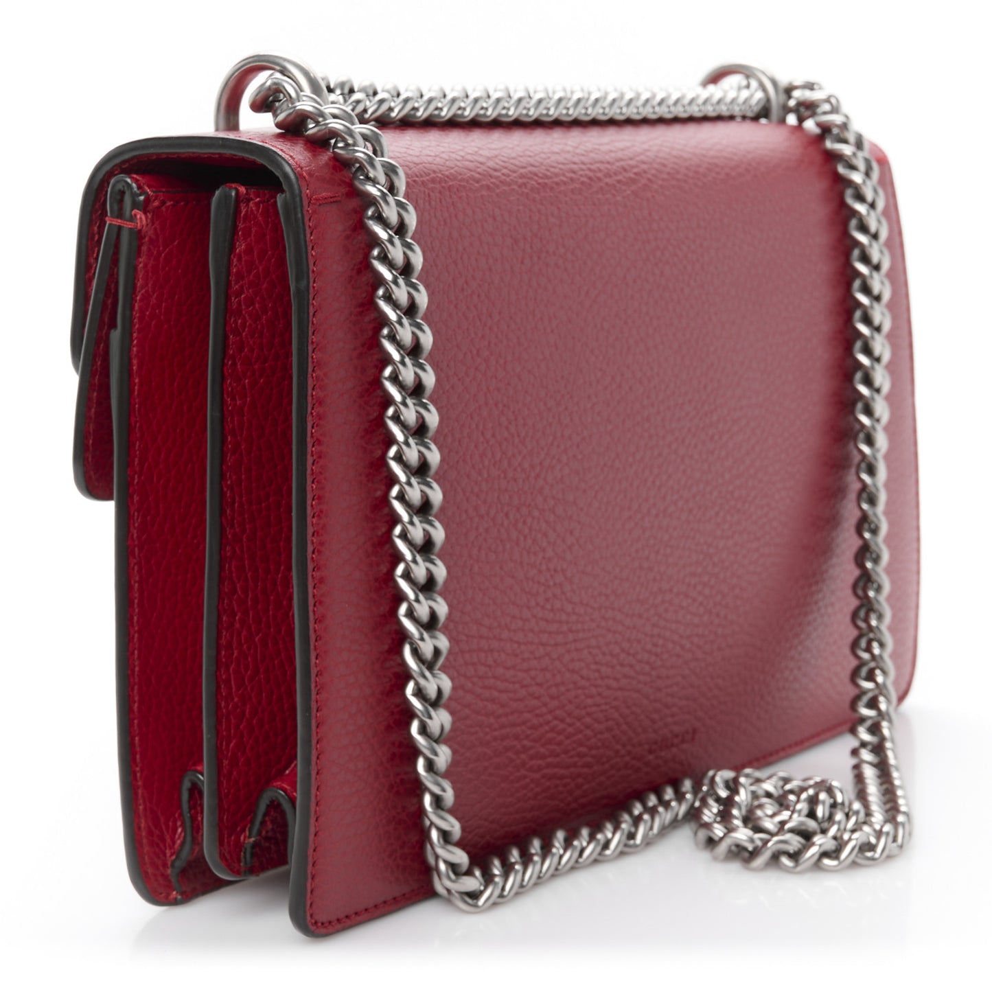 Dollar Calfskin Swarovski Crystal Small Dionysus Shoulder Bag Hibiscus Red