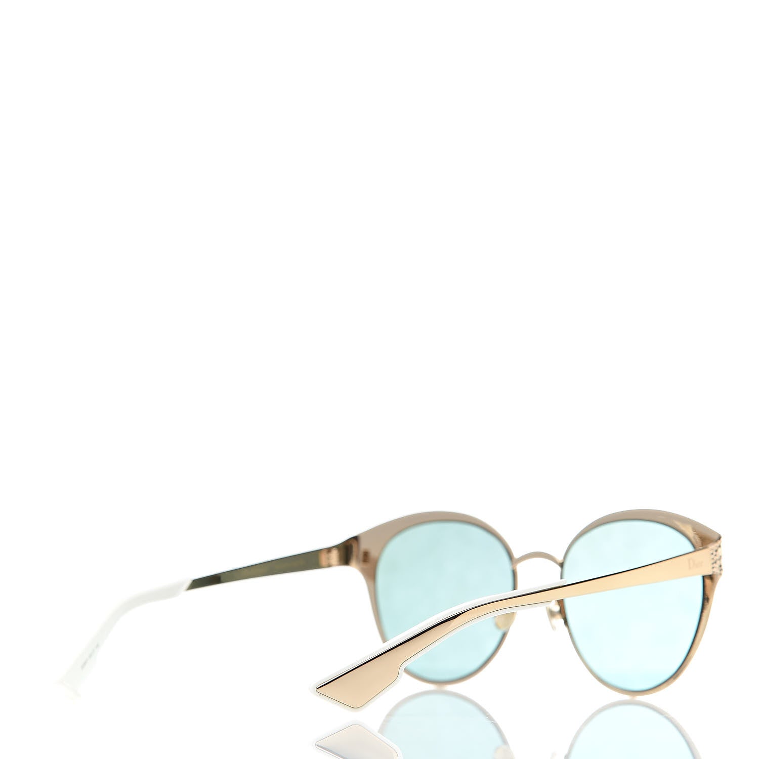 Christian Dior Metal Mirrored Unique Limited Edition Sunglasses Gold 4 of 7