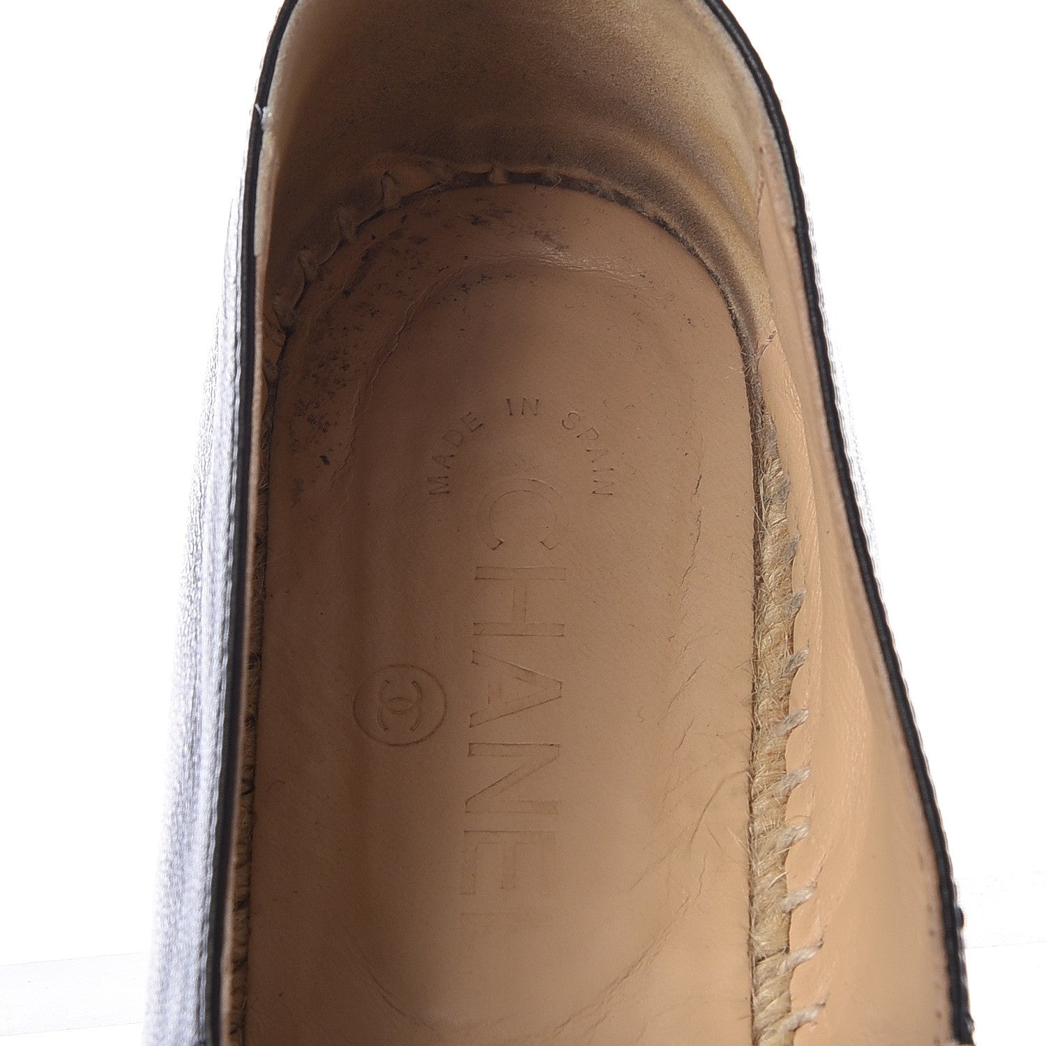 Chanel Lambskin CC Espadrilles 39 Black 8 of 11