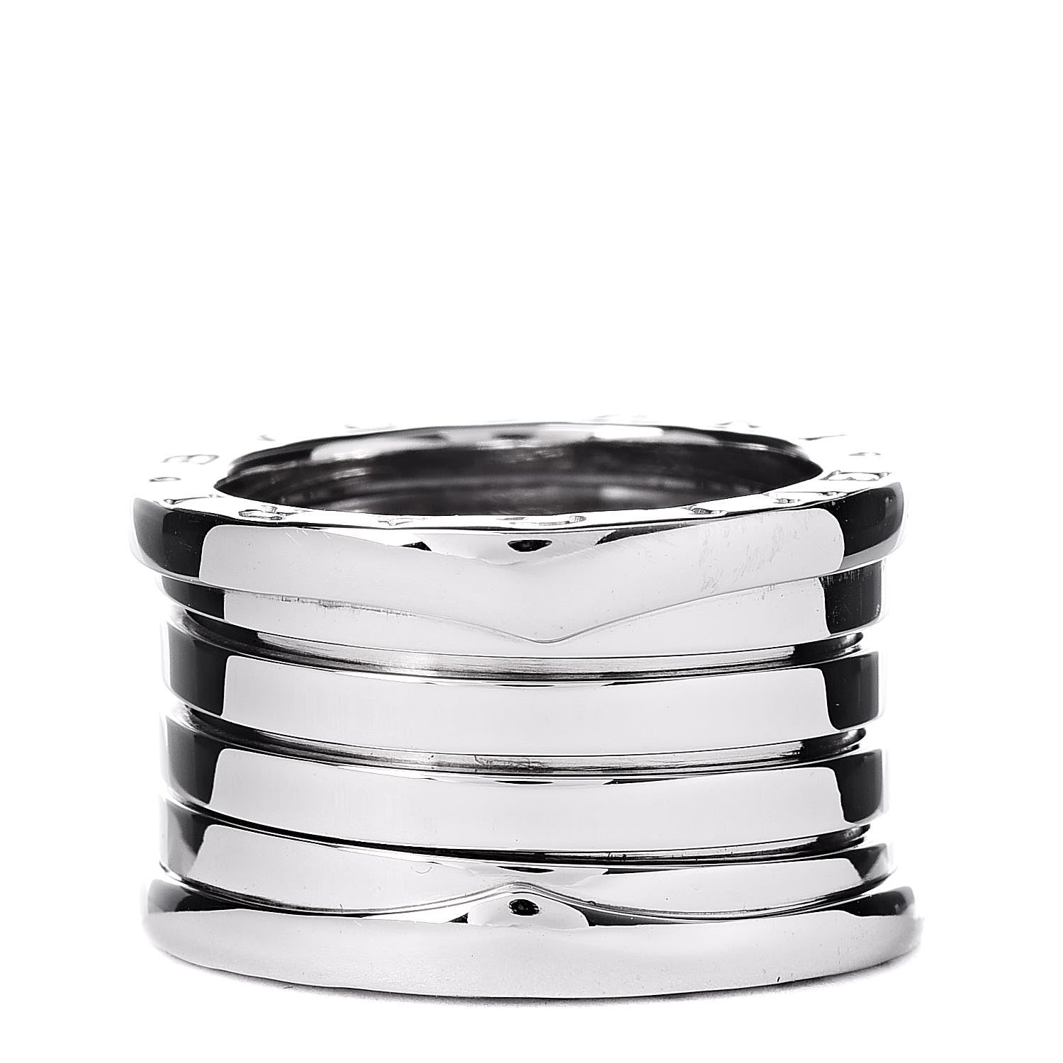 Bulgari 18K White Gold B.Zero1 Five-Band Ring 51 5.75 1 of 5