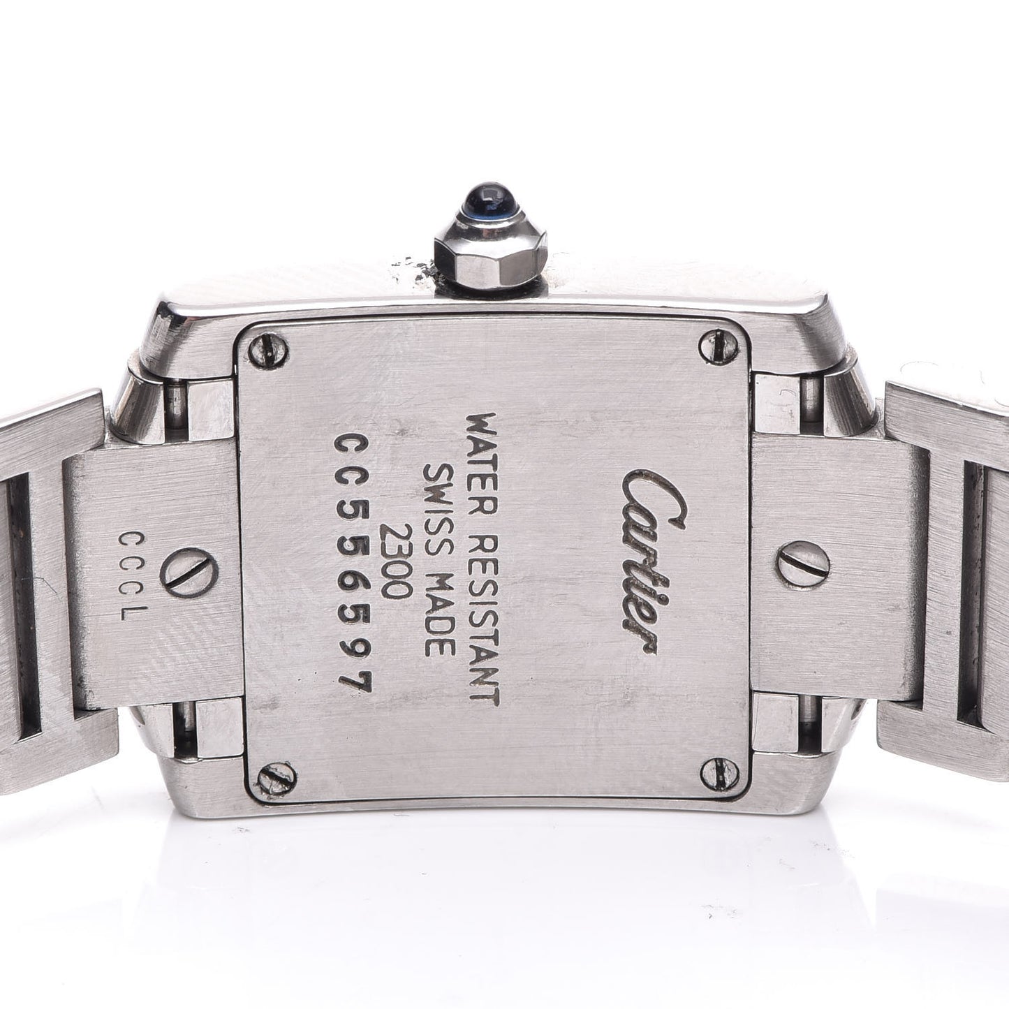 Stainless Steel 20mm Tank Francaise Quartz Watch