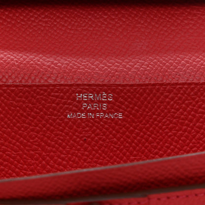 Hermes Epsom Bearn Gusset Wallet Bougainvillea 6 of 6