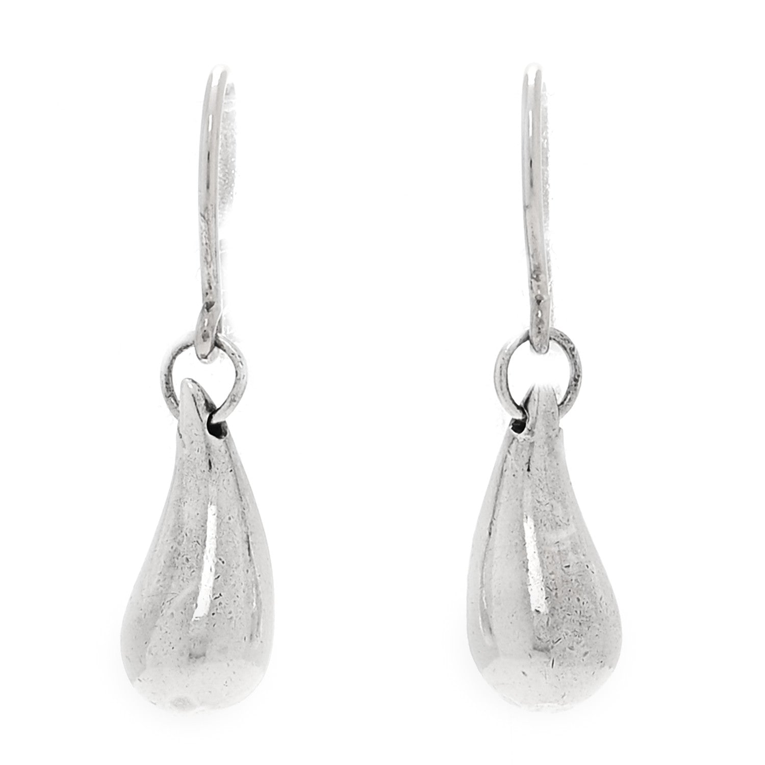 Tiffany Sterling Silver Elsa Peretti Teardrop Earrings 1 of 4