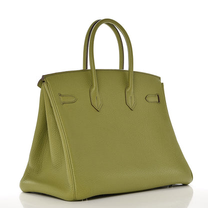 Hermes Togo Birkin 35 Vert Anis 3 of 31