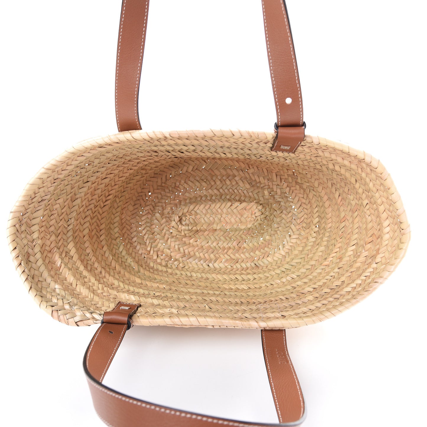 Raffia Basket Tote Bag Natural Tan