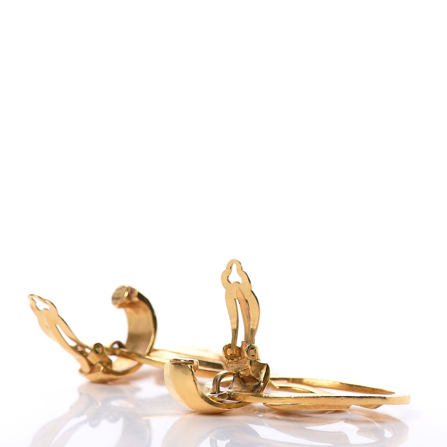 CC Clip On Earrings Gold