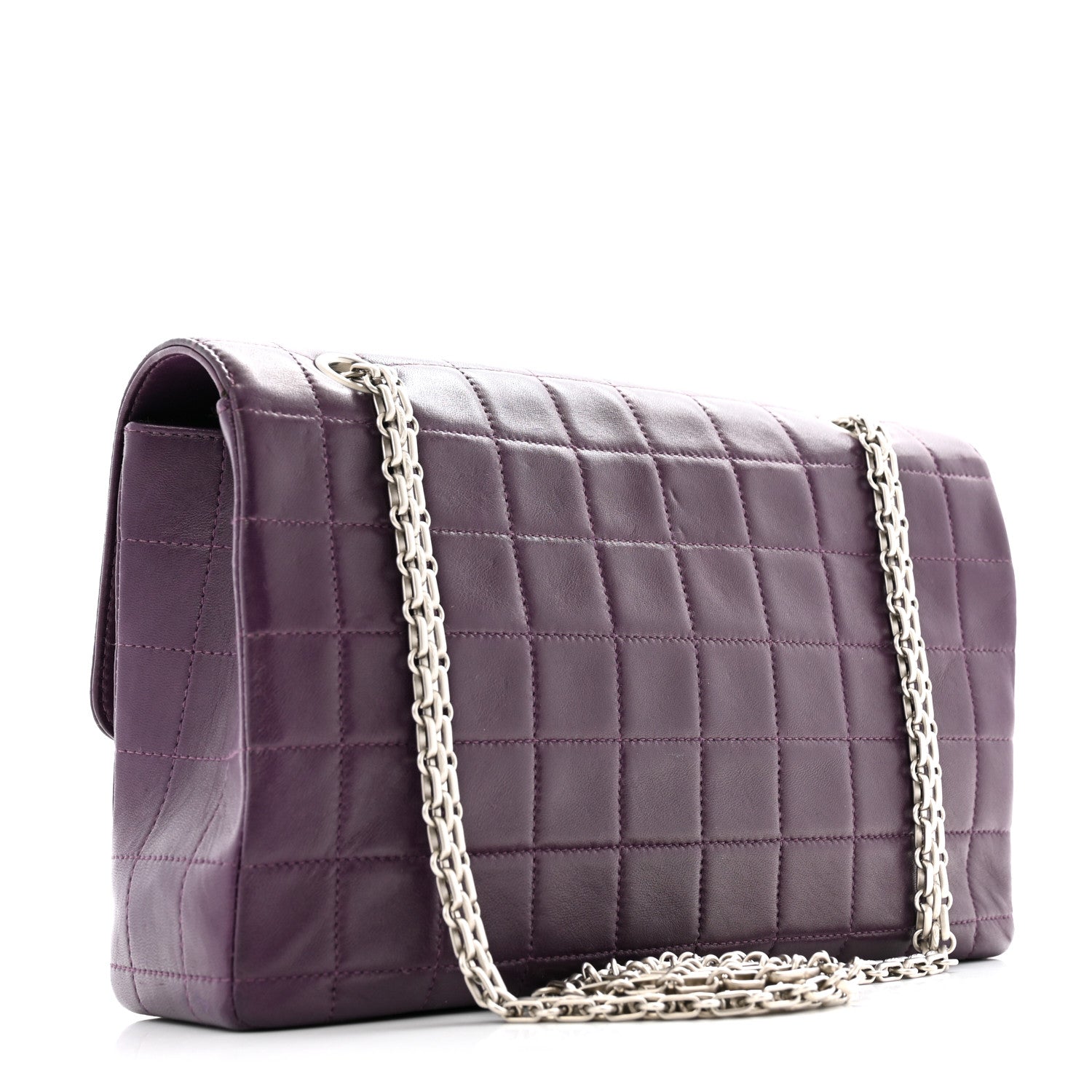 Chanel Lambskin Chocolate Bar Mademoiselle Flap Purple 3 of 14