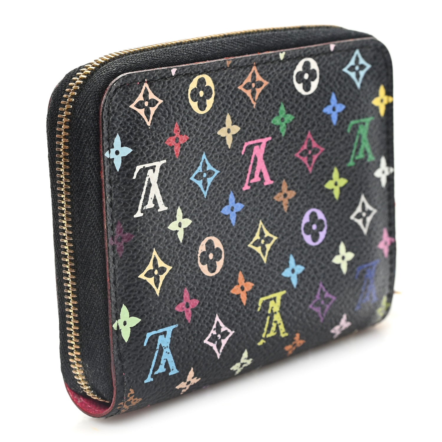Louis Vuitton Monogram Multicolor Zippy Coin Purse Black Grenade 3 of 7