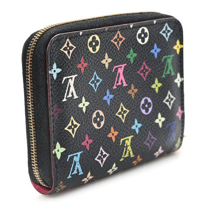 Louis Vuitton Monogram Multicolor Zippy Coin Purse Black Grenade 3 of 7