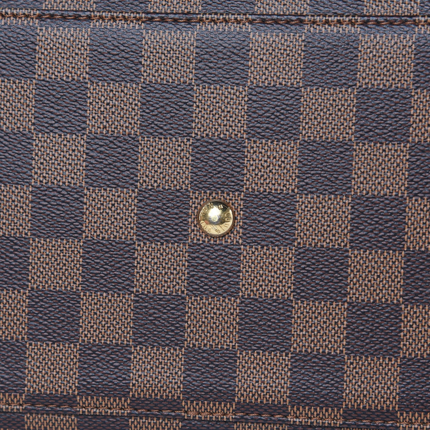 Cuir Taurillon Damier Ebene Normandy Magnolia