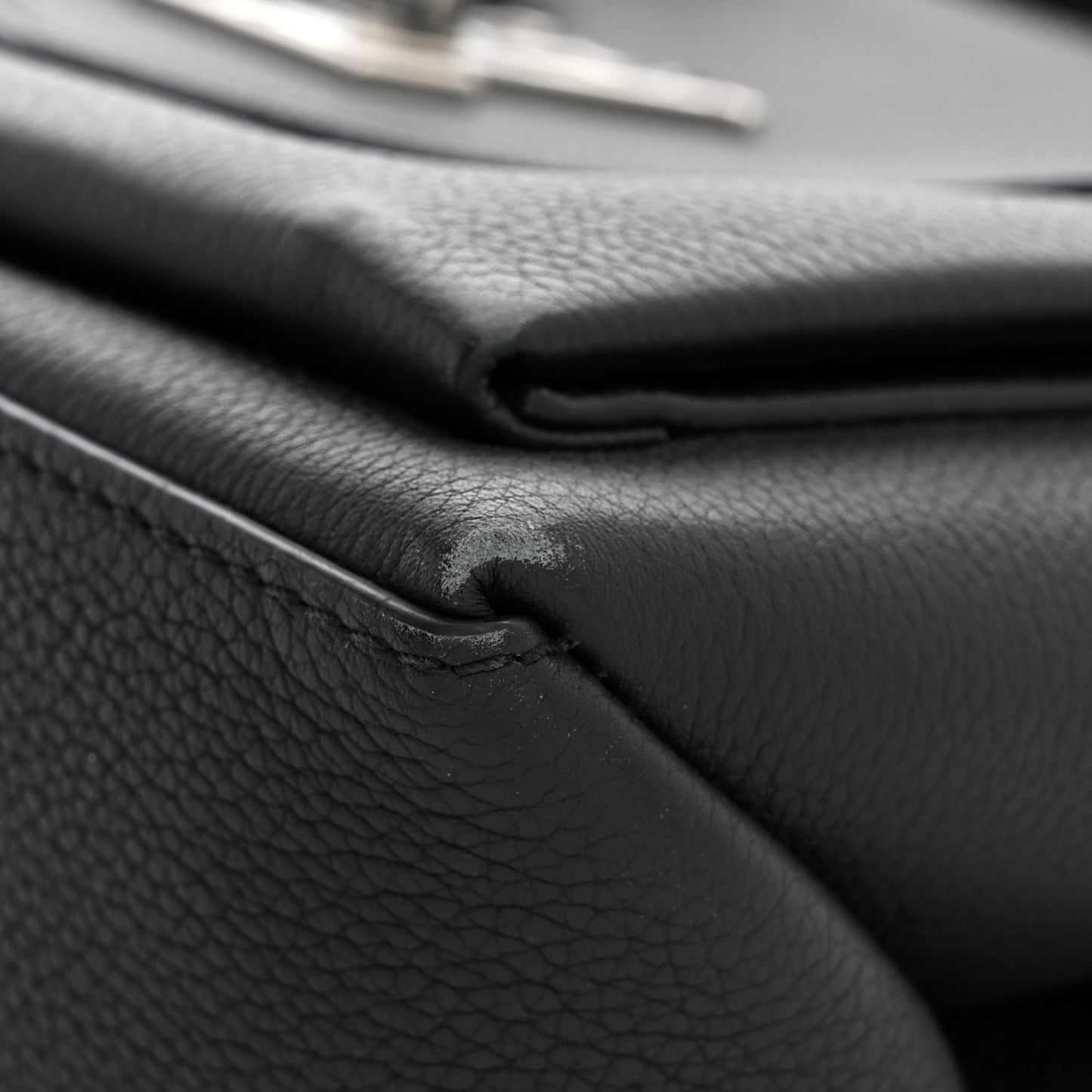 Soft Calfskin My Lockme Top Handle Black