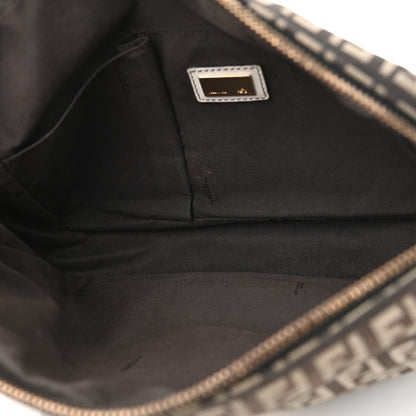 Fendi Zucchino Vitello Crossbody Black White 4 of 17