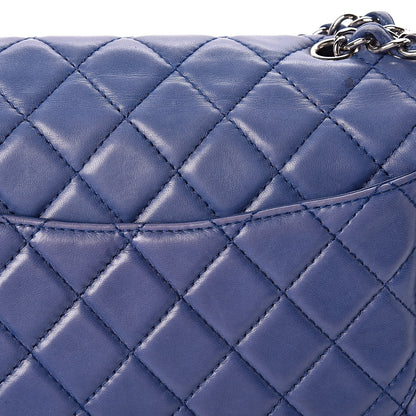 Chanel Lambskin Jumbo Single Flap Blue 12 of 12