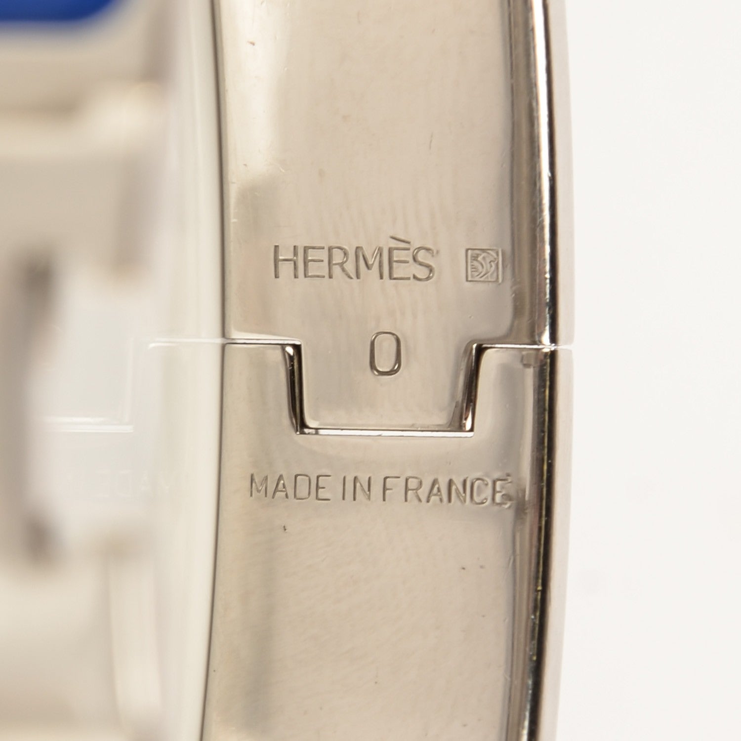 Hermes Narrow Enamel Clic Clac H Bracelet PM Royal Bleu 3 of 4