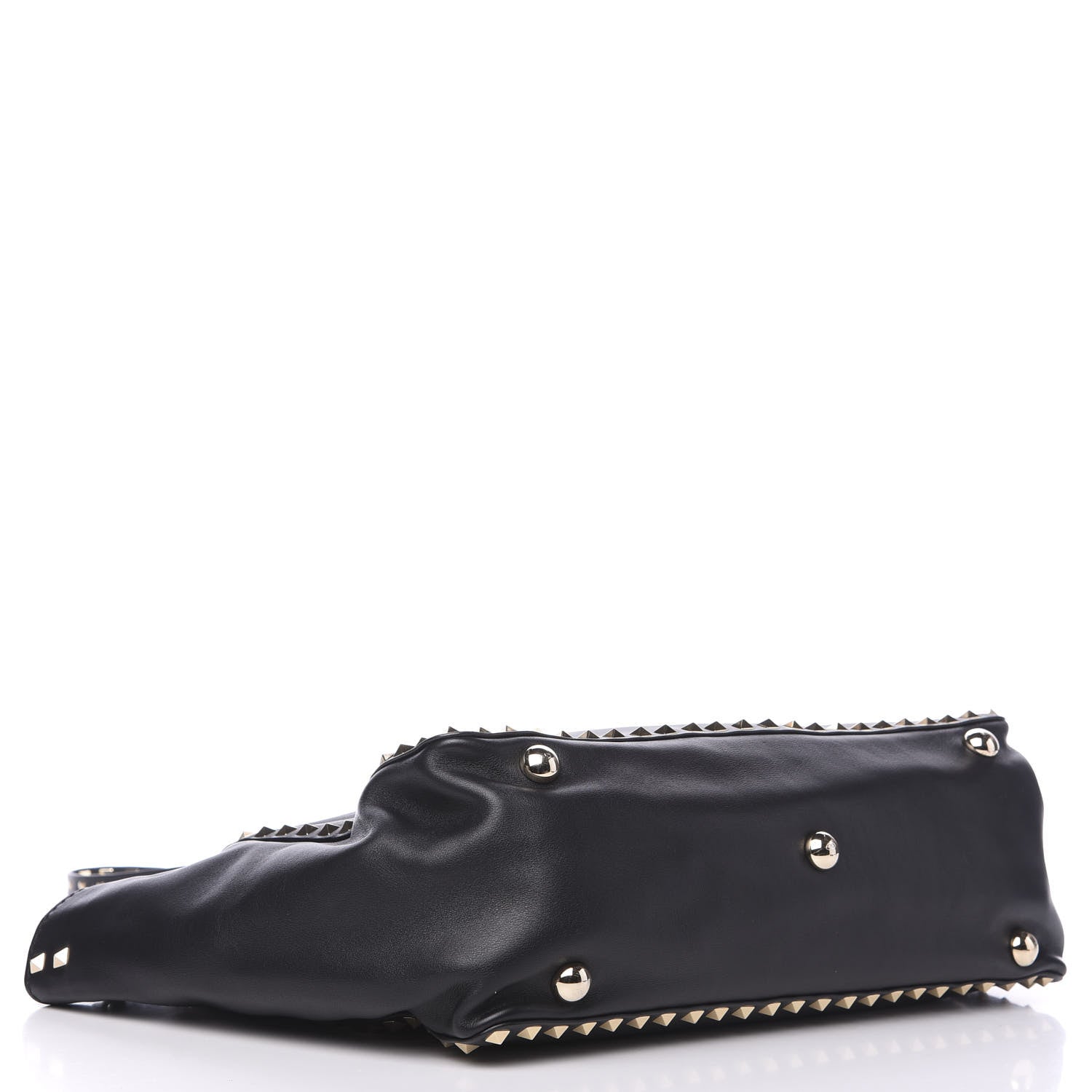 Valentino Garavani Vitello Medium Rockstud Tote Black 3 of 12