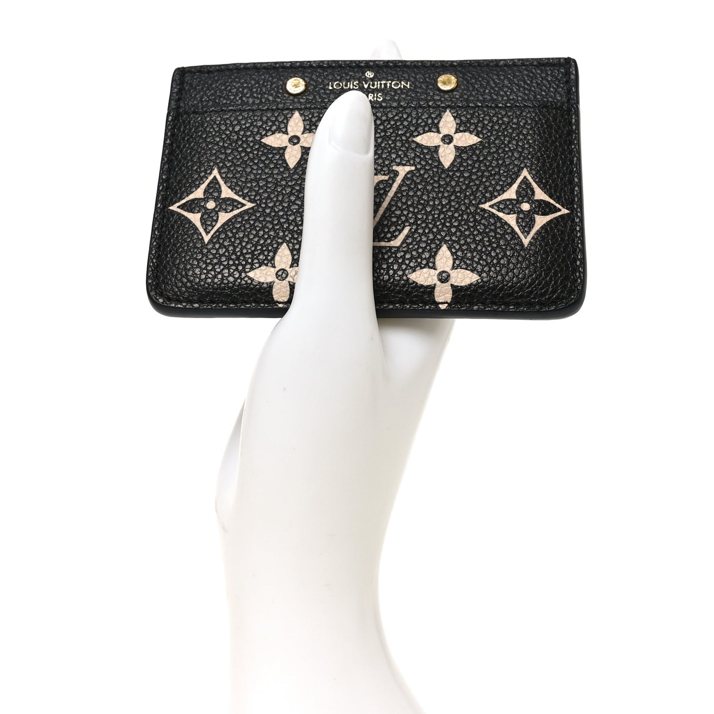 Empreinte Monogram Giant Card Holder Black Beige