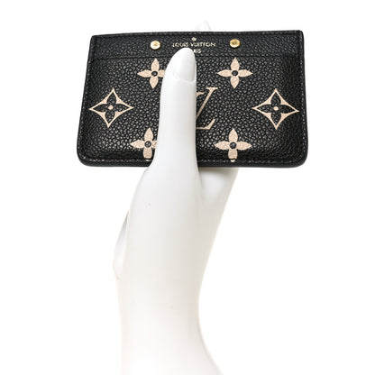 Louis Vuitton Empreinte Monogram Giant Card Holder Black Beige 2 of 6