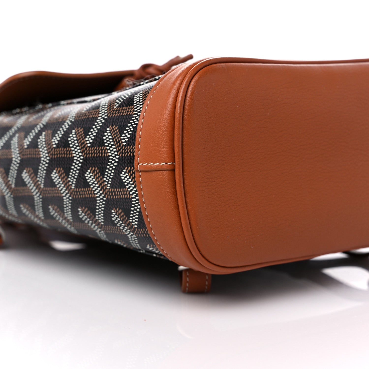 Goyard Goyardine Calfskin Mini Alpin Backpack Black Gold 6 of 7