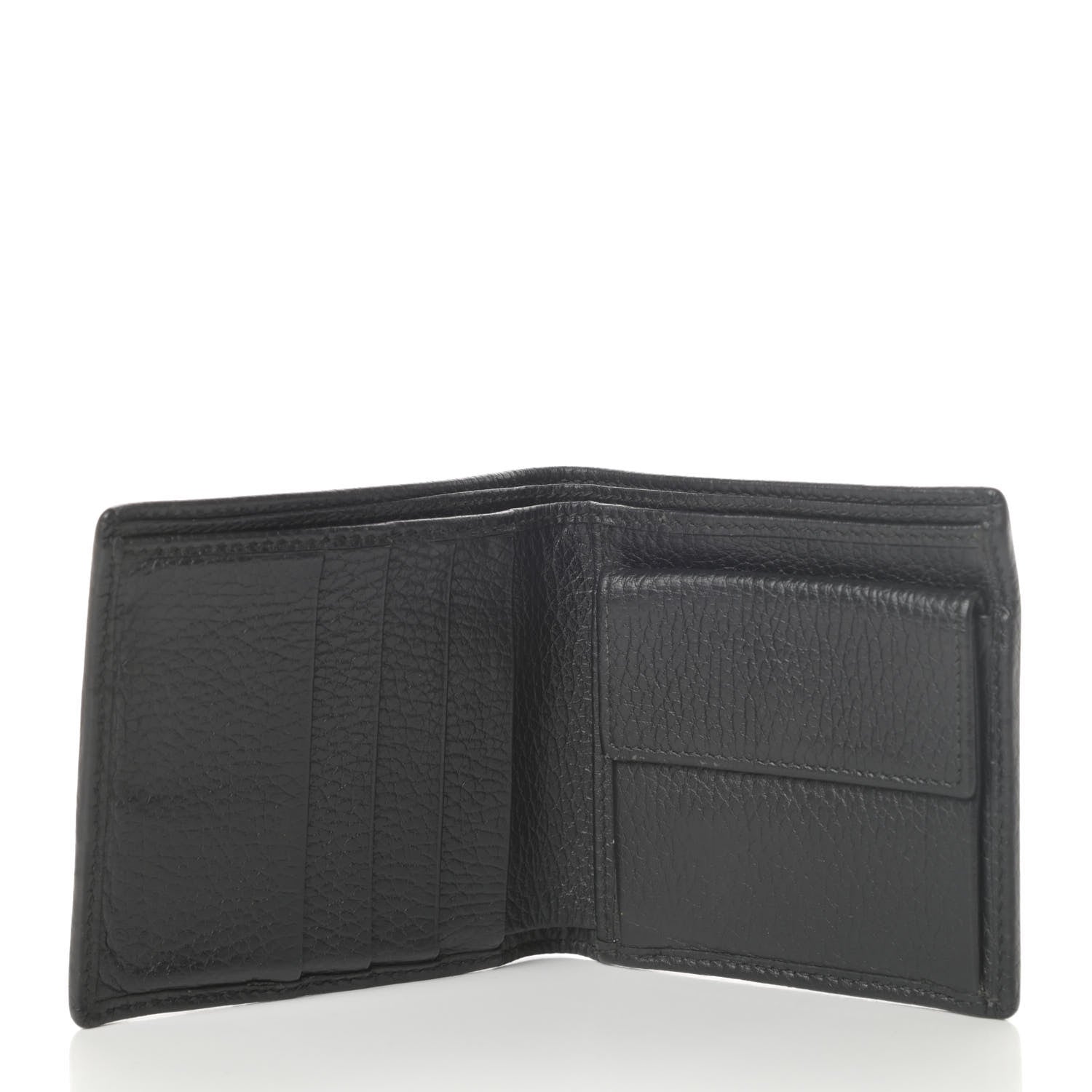 Gucci Nylon Monogram Bi-Fold Wallet Black 5 of 8