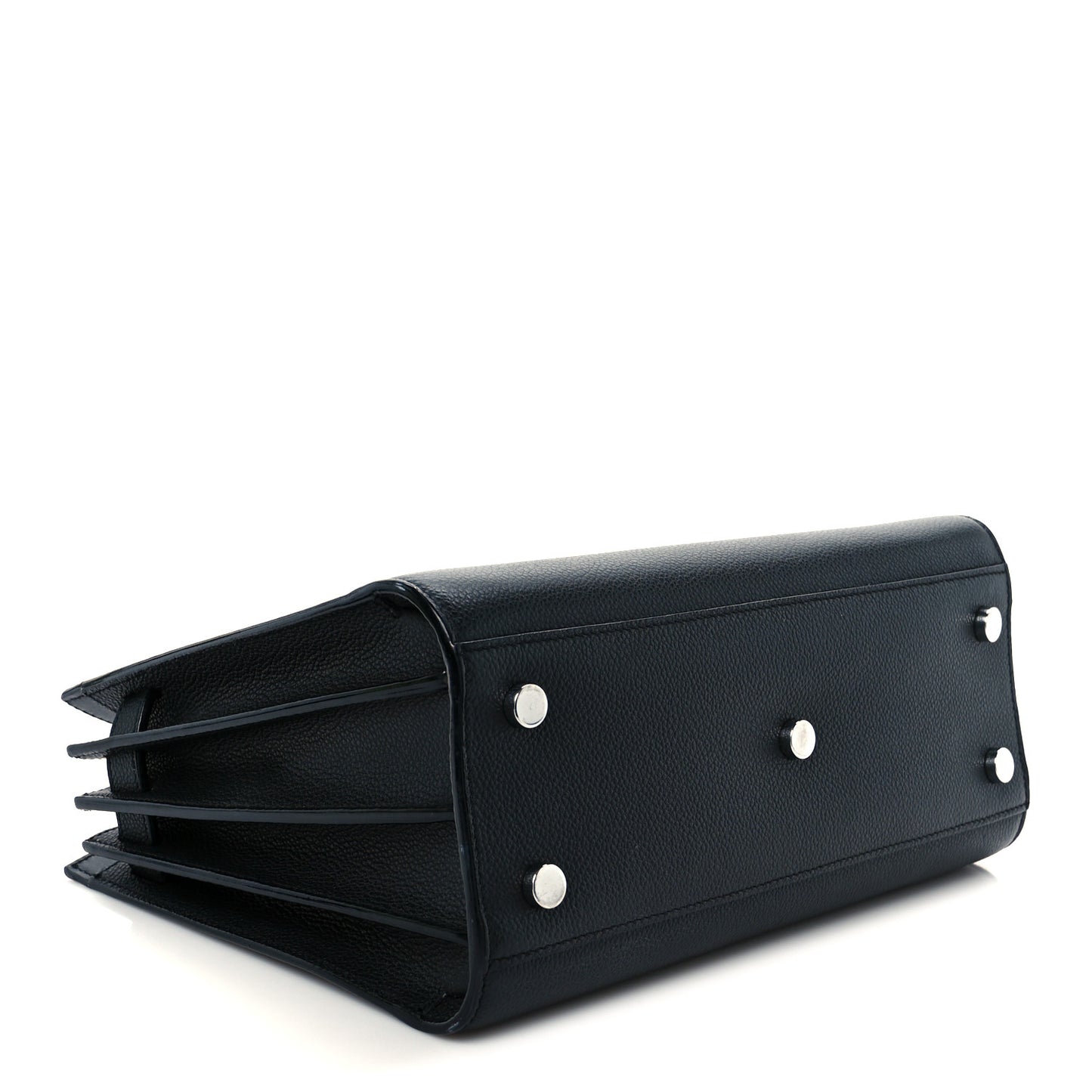 Grained Calfskin Baby Sac De Jour Black