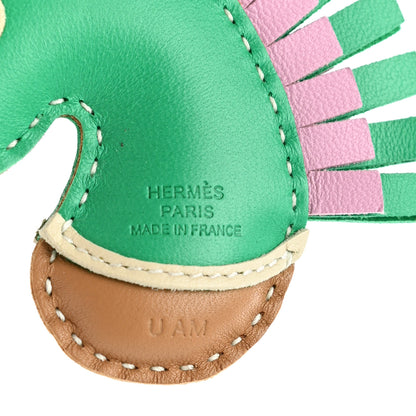 Hermes Milo Lambskin Geegee Savannah Bag Charm Chai Menthe Craie Mauve Sylvestre 3 of 4
