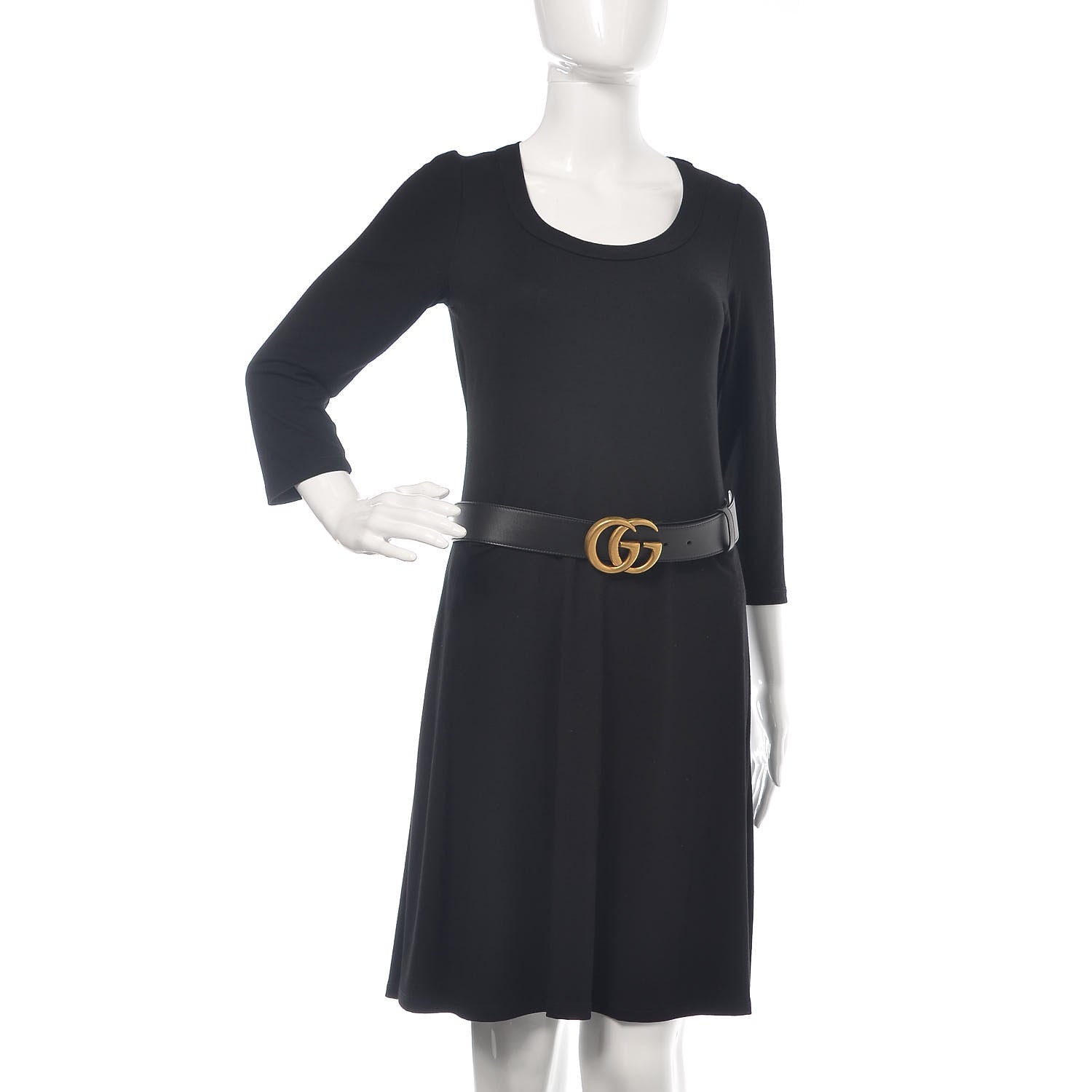 Gucci Calfskin Double G 40mm Belt 85 34 Black 2 of 6