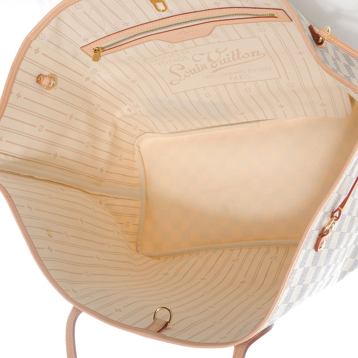 Louis Vuitton Damier Azur Neverfull MM 5 of 7