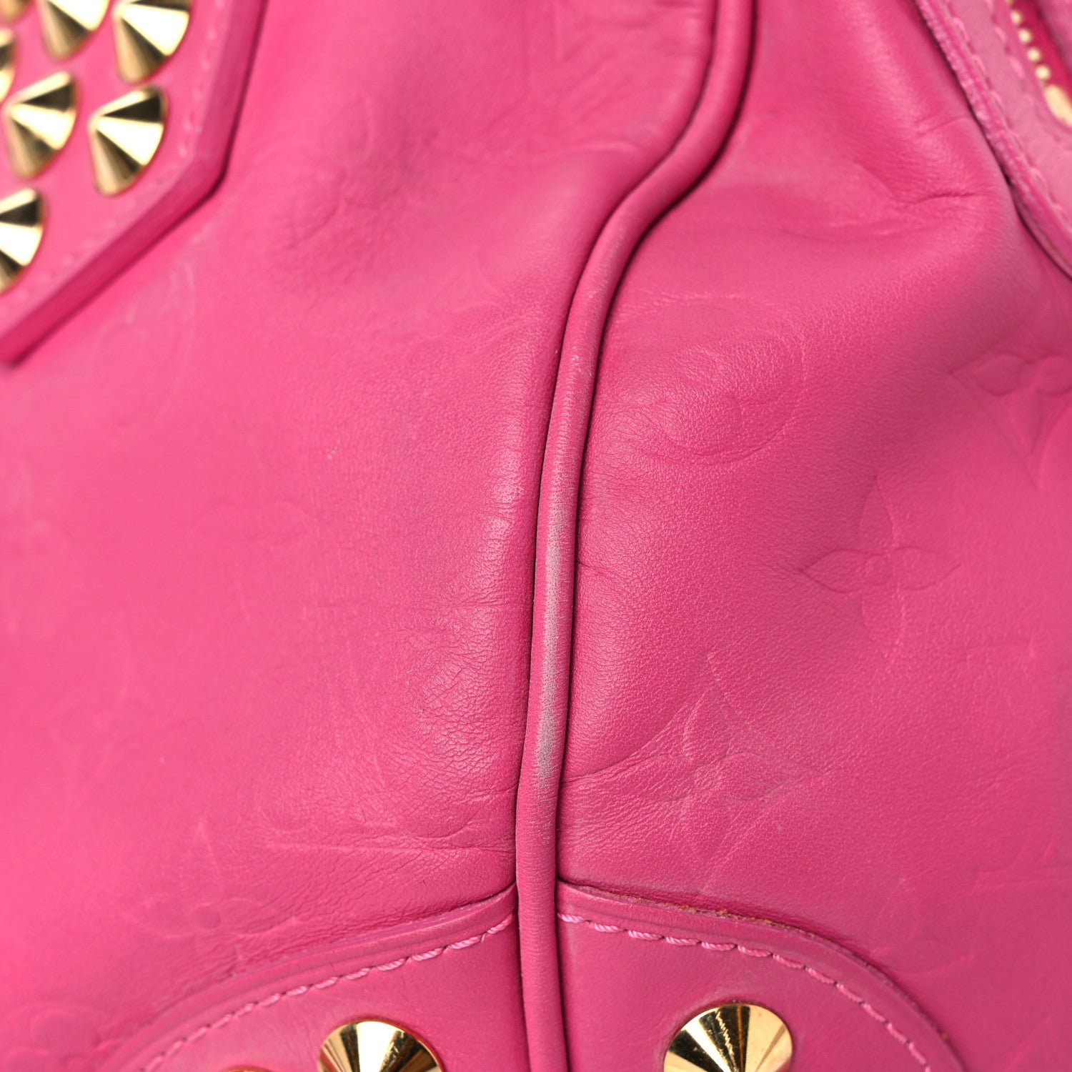 Louis Vuitton Calfskin Embossed Courtney MM Fuchsia 22 of 30