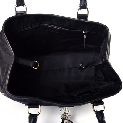 Christian Dior Nylon Monogram Small Lovely Tote Black 5 of 9