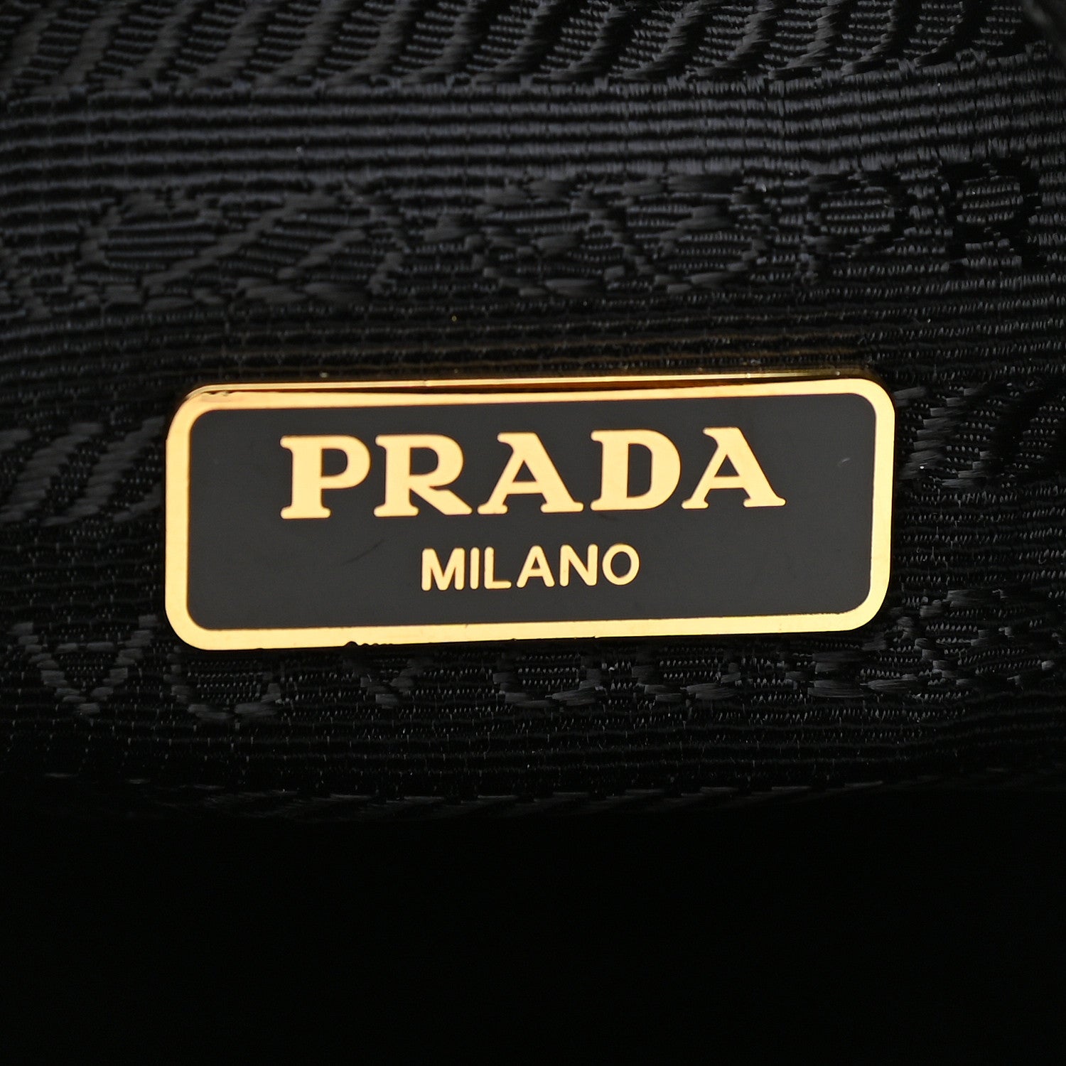 Prada Saffiano Tessuto Nylon Mini Bucket Crossbody Bag Black 6 of 9