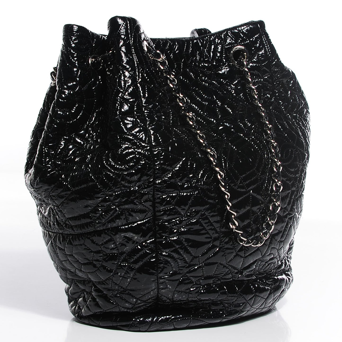Vinyl Graphic Edge Tote Black