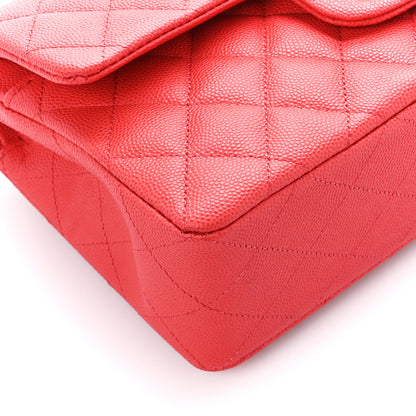 Chanel Caviar Quilted Small Double Flap Red 10 of 12