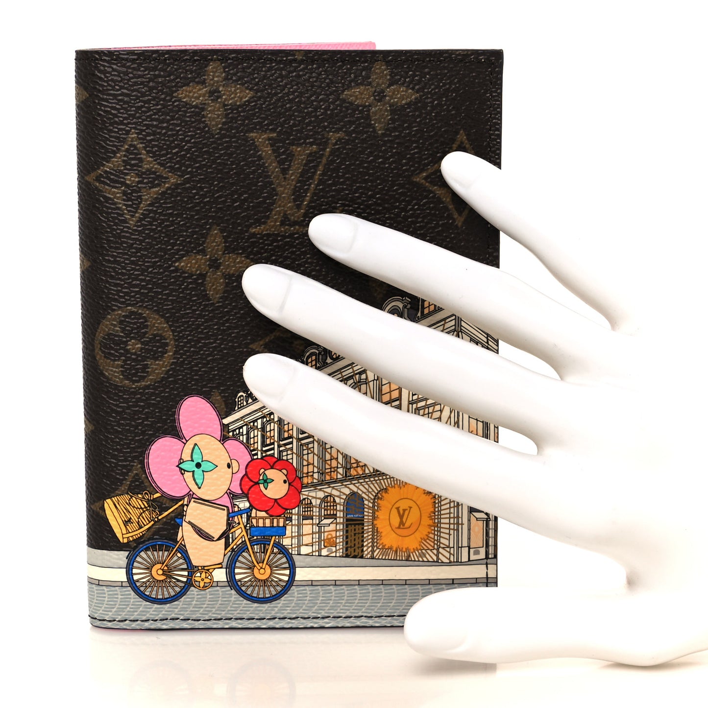 Monogram 2022 Christmas Animation Paris Passport Cover Pink