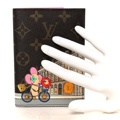 Louis Vuitton Monogram 2022 Christmas Animation Paris Passport Cover Pink 2 of 8