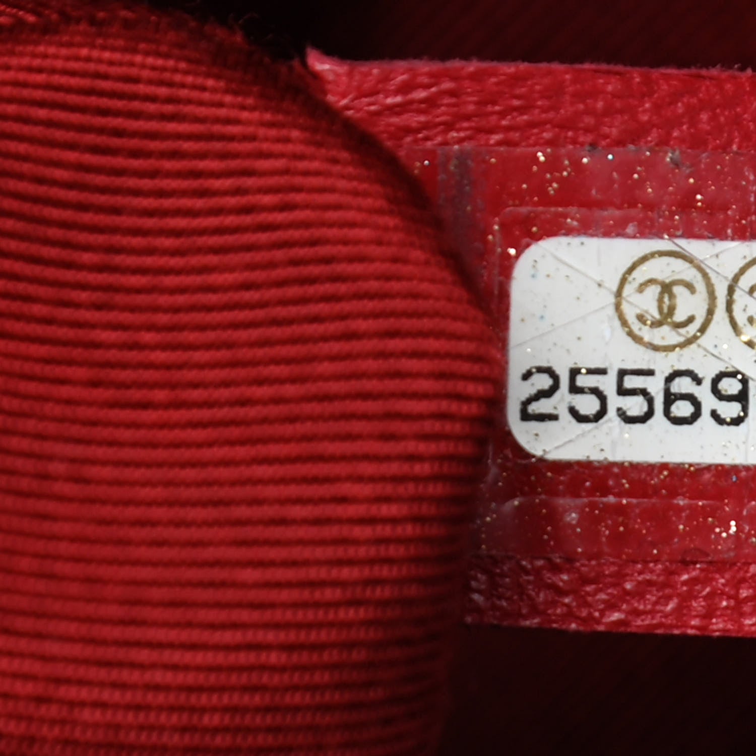 Chanel Grained Calfskin Stitched Chevron Medium Chic Top Handle Flap Red 8 of 8