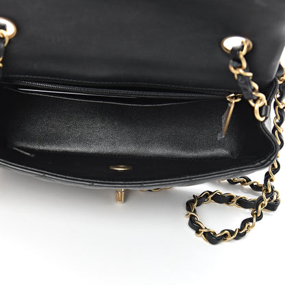 Chanel Lambskin Quilted Mini Rectangular Flap Black 5 of 16