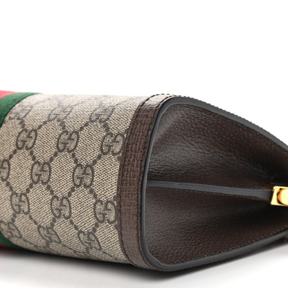 Gucci GG Supreme Monogram Web Small Ophidia Chain Shoulder Bag Brown 11 of 11